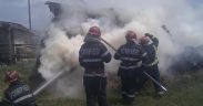 Şură incendiată la Ighişu Vechi