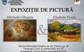 Marinela Căluşeru şi Elisabeta Veress în expoziţie la Muzeul Municipal Mediaş