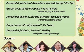 Spectacol folcloric la Mediaș - "Dor de primăăvară"