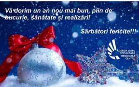 Felicitare - Agenția pentru Dezvoltare Regională Centru