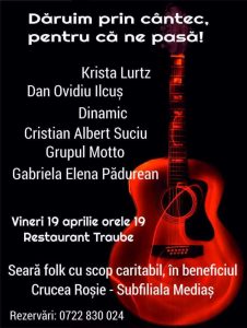 Concert caritabil, în beneficiul Crucea Roșie