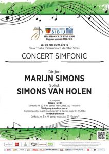Joi, seara concertului simfonic la Filarmonică