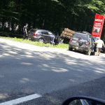 FOTO: A virat stânga fără să se asigure și a intrat în coliziune cu un alt autoturism