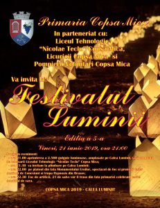 Vineri: Festivalul luminii la Copșa Mică | Vezi programul!