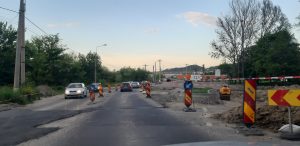 Lucrări sistate la sensul giratoriu de la ieșire din Mediaș