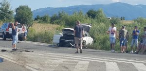 Intersecţia accidentelor: DJ106D dinspre Cisnădie cu DN1