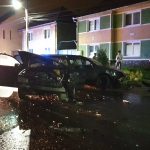 VIDEO-FOTO: ACCIDENT GRAV la intrare în localitatea Slimnic între două autoturisme și un autocamion
