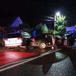 VIDEO-FOTO: ACCIDENT GRAV la intrare în localitatea Slimnic între două autoturisme și un autocamion