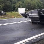 VIDEO-FOTO: ACCIDENT GRAV - BMW rupt în două de alt BMW