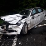 VIDEO-FOTO: ACCIDENT GRAV - BMW rupt în două de alt BMW