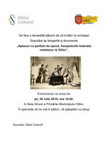 Începuturile teatrului românesc într-o expoziție la Primăria Sibiu