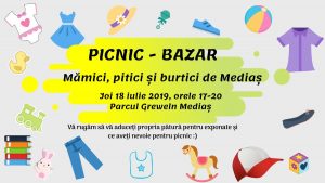 Picnic-bazar la Mediaș, în Parcul Greweln