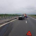 Accident pe autostrada A1 între un autoturism și un autocamion