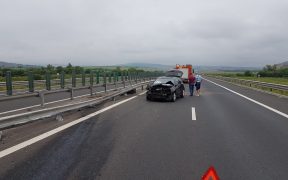 Accident pe autostrada A1 între un autoturism și un autocamion
