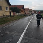 Acoperișul unei case din Daia a fost luat pe sus de vântul puternic