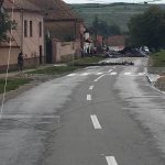 Acoperișul unei case din Daia a fost luat pe sus de vântul puternic