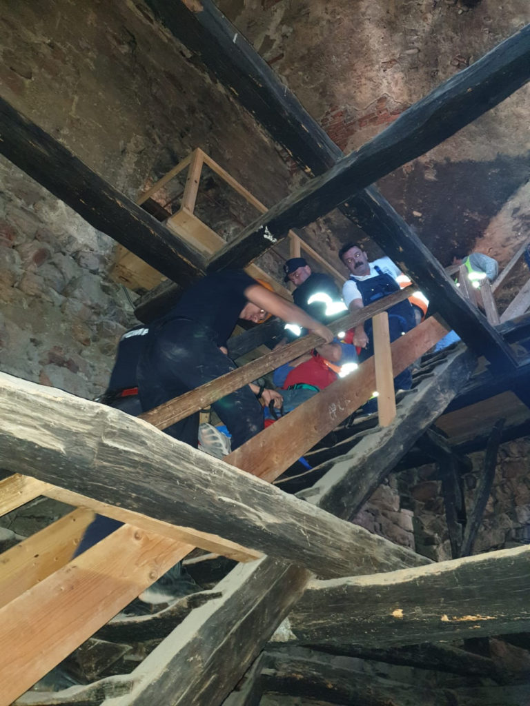 Un muncitor a căzut de pe o schelă instalată la Biserica Fortificată din Cisnădie