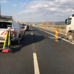 FOTO: Noi probleme la terasamentul autostrăzii A1 între Săliște și Aciliu