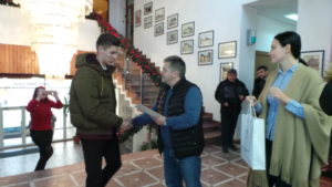 Întâlnire cu Moș Crăciun la Primăria din Mediaș