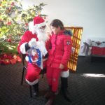 FOTO: Moș Crăciun "a fost salvat” de pe acoperiș de pompierii sibieni