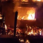 FOTO: Incendiu pe strada Laborator din Copșa Mică