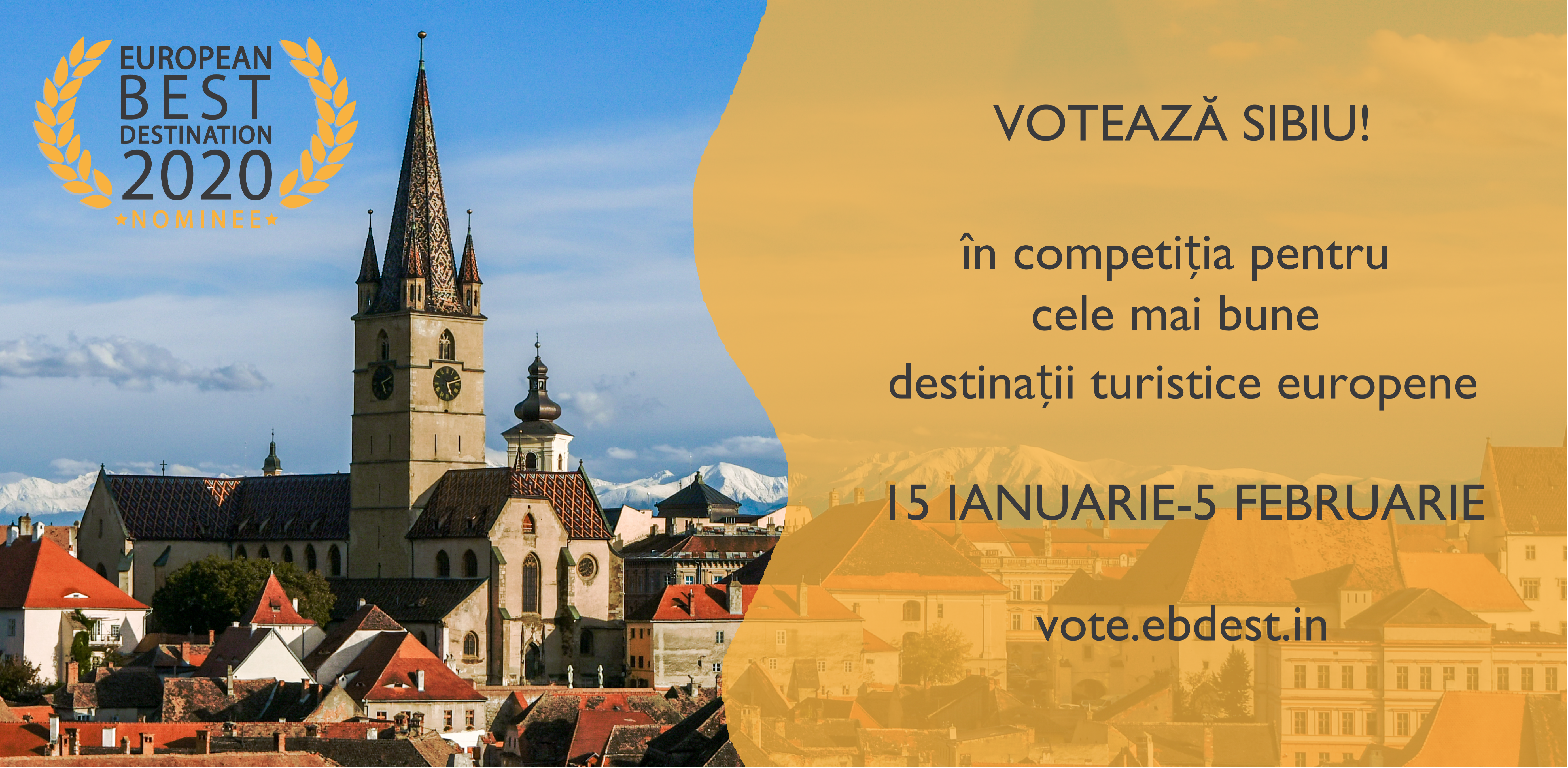 Sibiul candidează la titlul de European Best Destination 2020