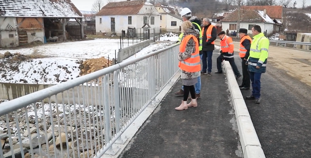 “Miracolul” de la Săsăuș - Pod nou-nouț cu ajutorul Consiliului Județean Sibiu
