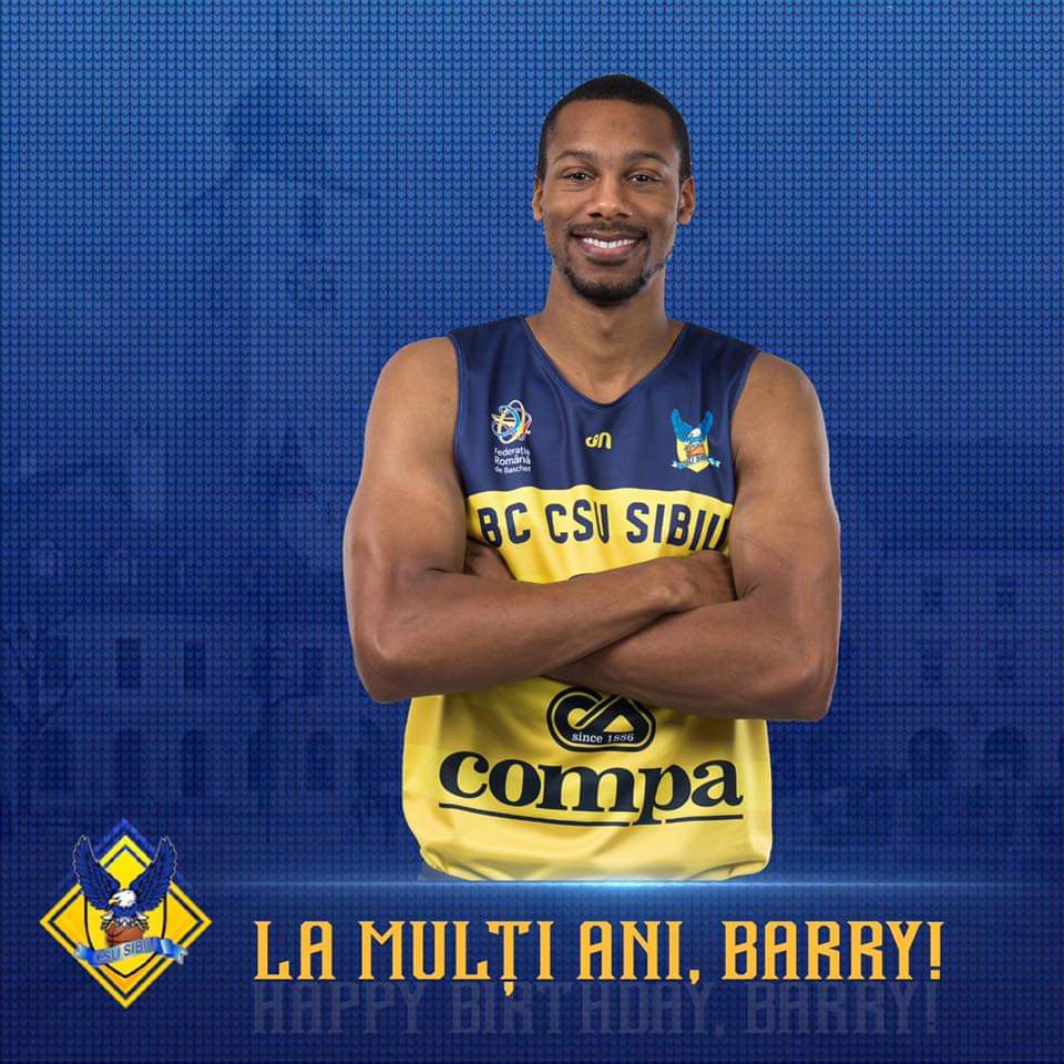 BC CSU Sibiu îl aniversează astăzi pe Barry Stewart