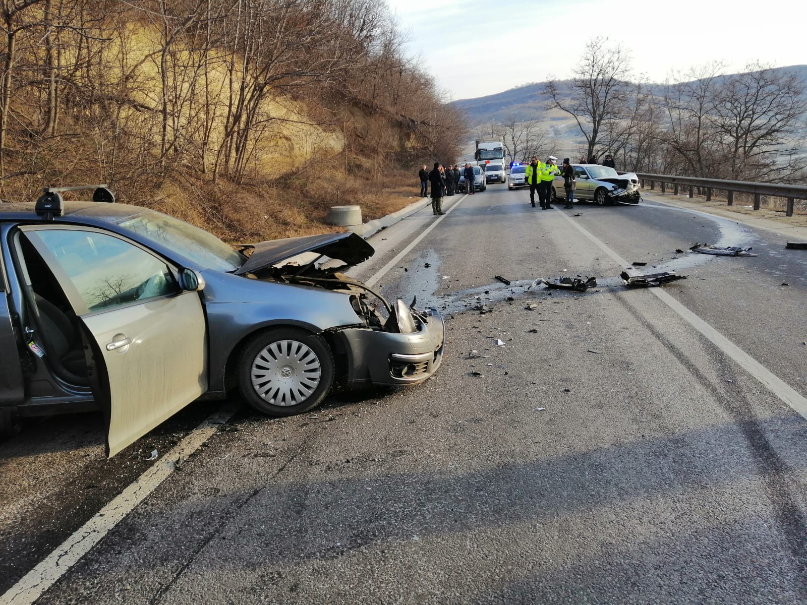 FOTO: Accident cu victime multiple în apropierea localității Ruși