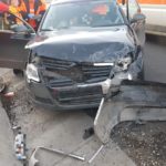 O persoană rănită în urma unui accident rutier la ieșire din Târnava