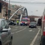 FOTO: Coliziune între două mașini pe strada Râului din Sibiu