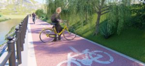 Foto | Aproximativ 60 milioane de lei, fonduri regio, pentru trasee pietonale și piste de biciclete