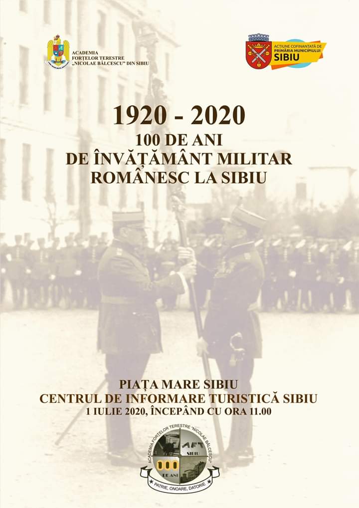 1920-2020: 100 de ani de învățământ militar românesc la Sibiu