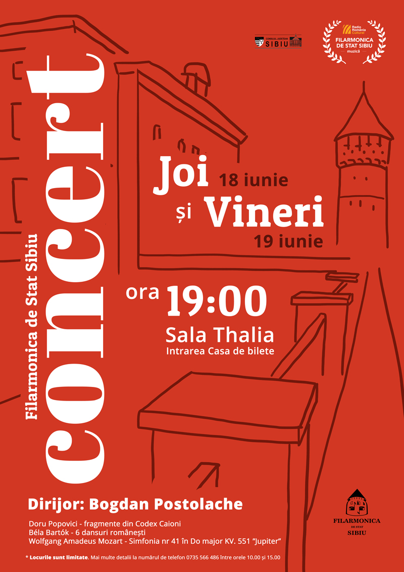 Primul concert al Filarmonicii de Stat Sibiu cu public permis după încheierea perioadei de carantină