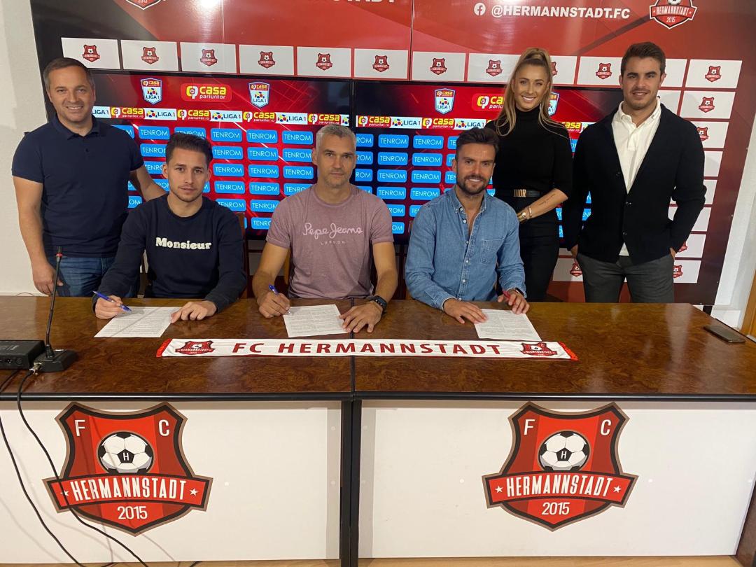 A.F.C. Hermannstadt l-a prezentat astăzi oficial pe Ruben Albes- noul antrenor al echipei