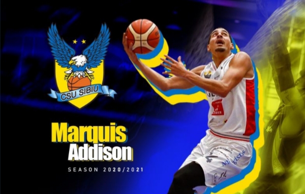 Marquis Addison este noul jucător al BC CSU Sibiu