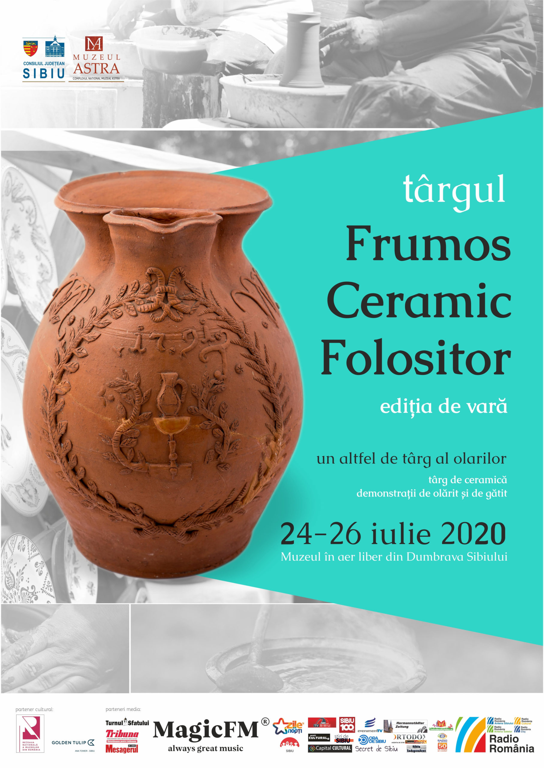 Timp de trei zile, 26 de meșteri olari participă la cea de-a VIII-a ediţie a Târgului Frumos. Ceramic. Folositor.