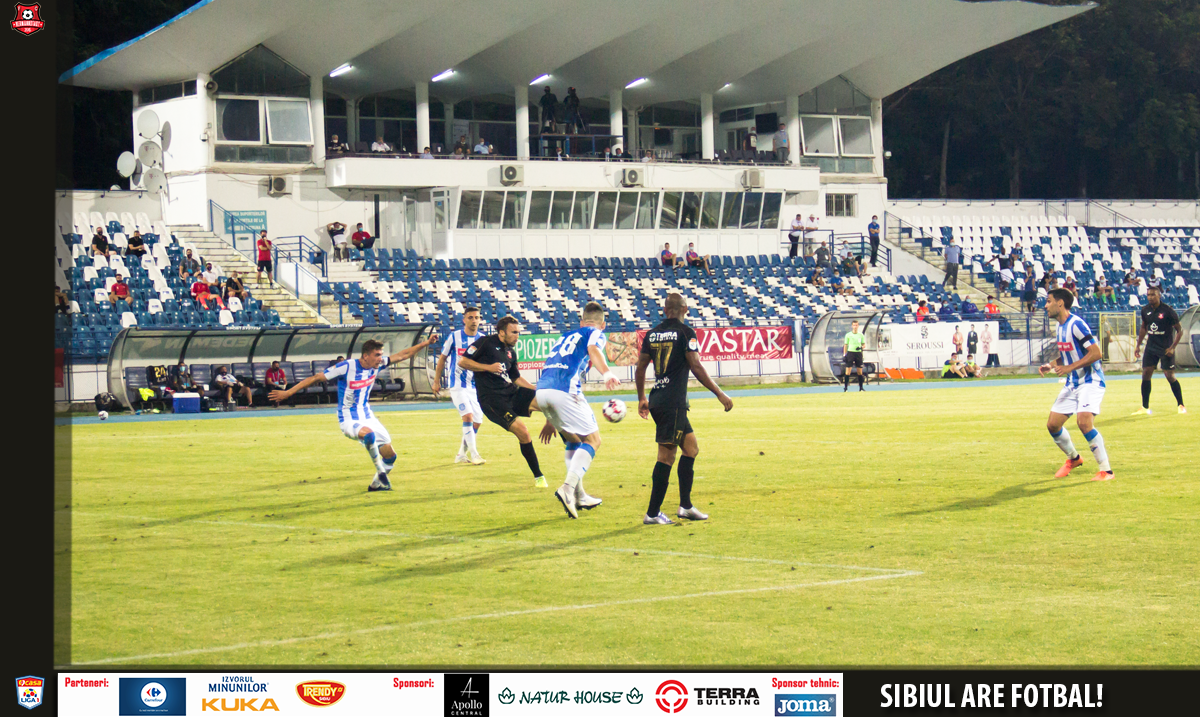 A.F.C.Hermannstadt s-a impus aseară în deplasare cu scorul de 3-2 în fața celor de la Poli Iași