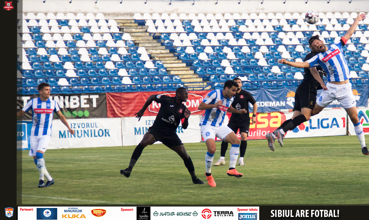 A.F.C.Hermannstadt s-a impus aseară în deplasare cu scorul de 3-2 în fața celor de la Poli Iași