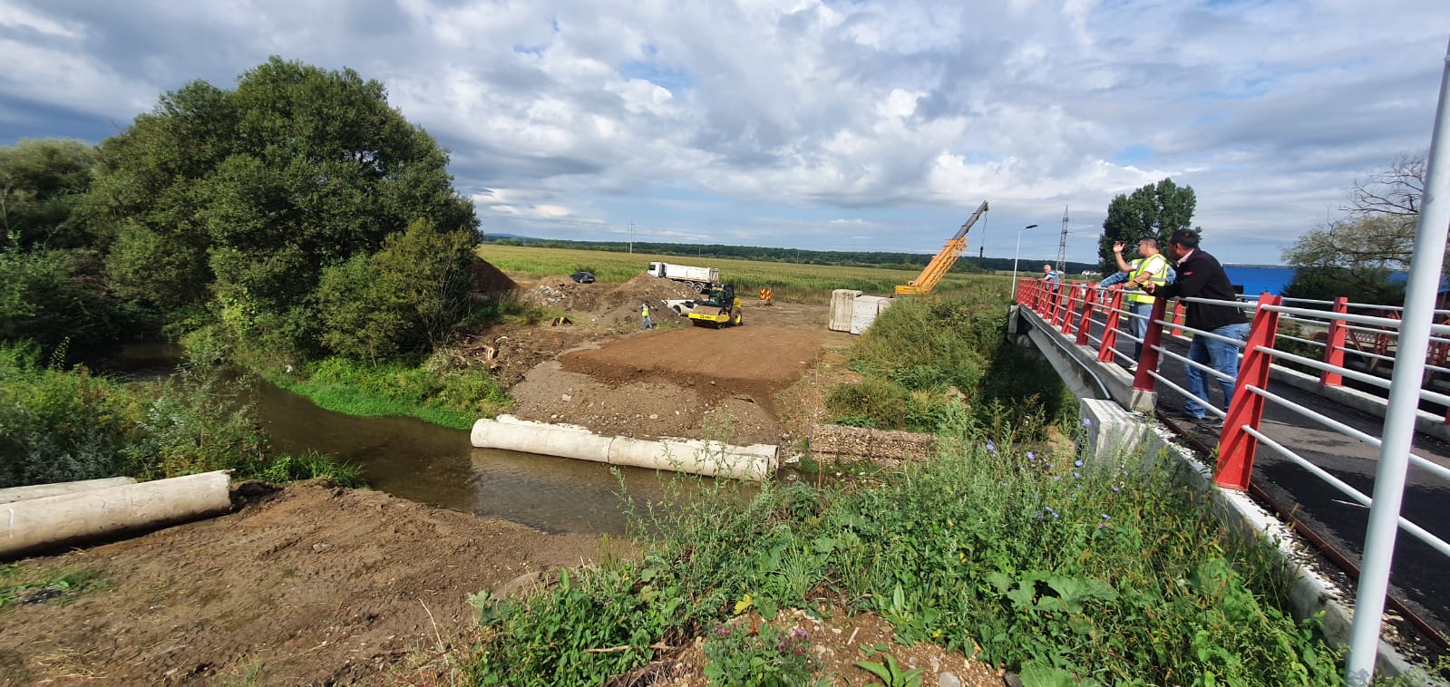 Lucrările au început intens pe DJ 106 C Sibiu – Cisnădie