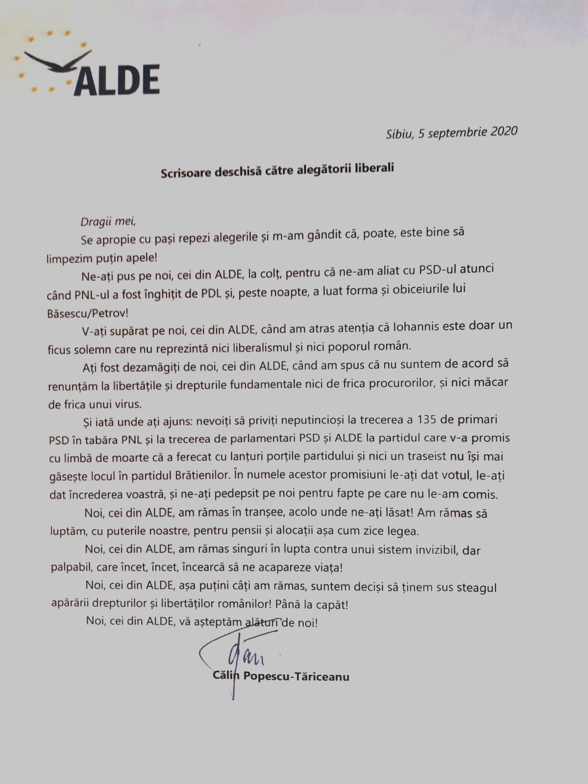 FOTO- Călin Popescu Tăriceanu: La Sibiu am găsit o organizaţie ALDE foarte motivată şi ambiţioasă (PE) FOTO- Călin Popescu Tăriceanu: La Sibiu am găsit o organizaţie ALDE foarte motivată şi ambiţioasă (PE)
