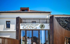 Fațada Teatrului „Gong” din Sibiu va fi iluminată simbolic în culoarea turcoaz-albastru pentru copiii dislexici