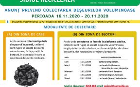 O nouă campanie de colectare a deșeurilor voluminoase
