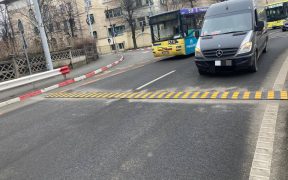 S-a montat un limitator de viteză pe Șoseaua Alba Iulia