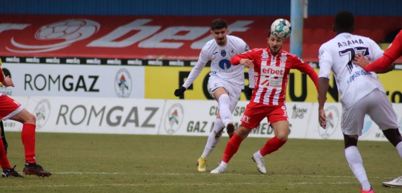 Gaz Metan a pierdut la limită, scor 1-2, partida cu UTA Arad