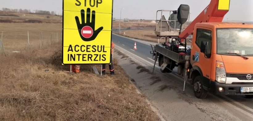 În 4 zone de pe A1 ce aparțin de județul Sibiu vor fi montate indicatoare noi