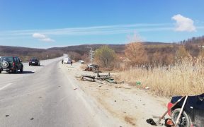 Accident rutier produs pe DN 1, la ieșirea din localitatea Cristian