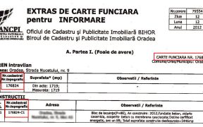 Peste 13.000 de cărți funciare sunt eliberate gratuit pentru proprietarii imobilelor