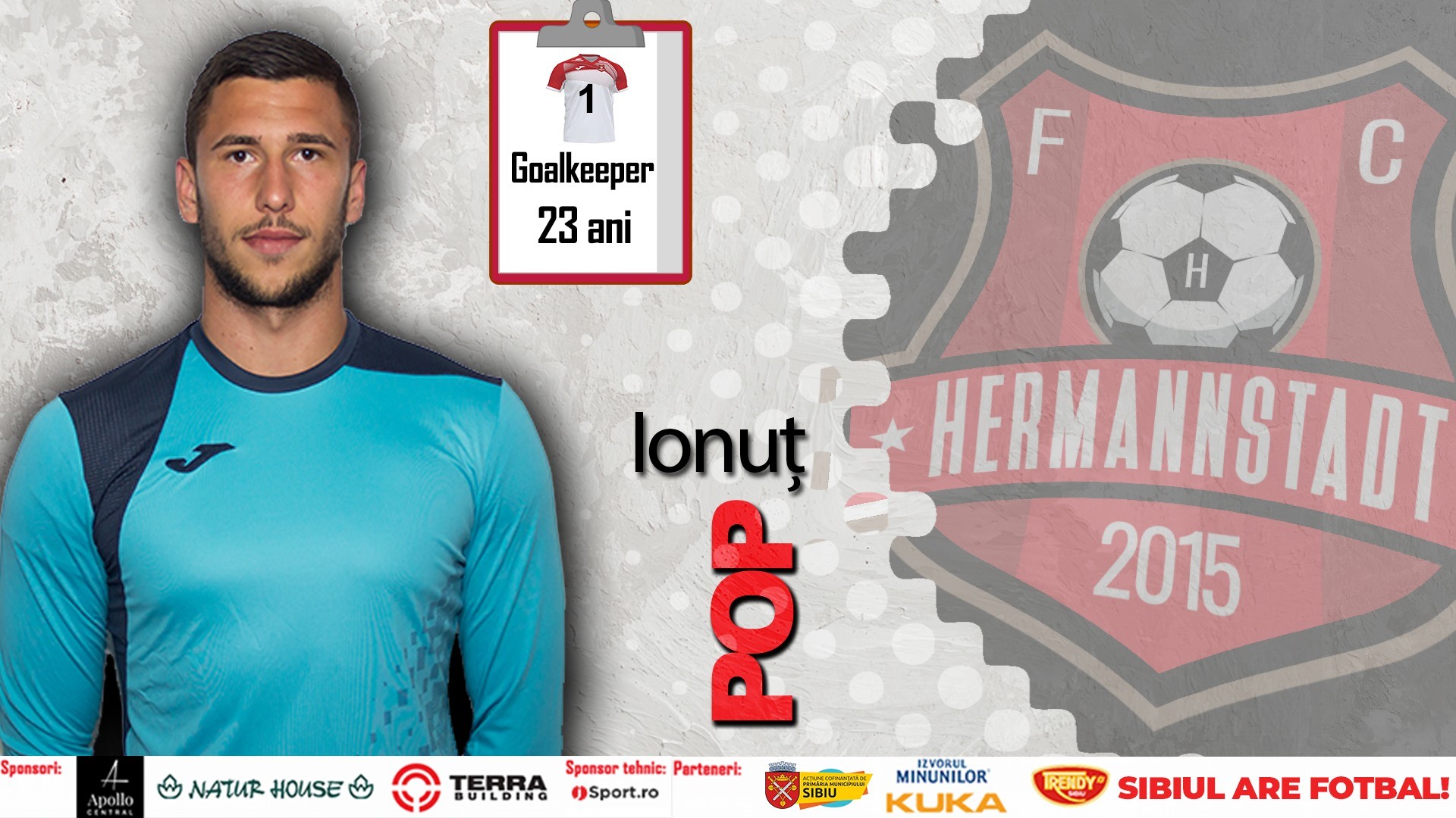 Goalkeeperii Ionuț Pop și Vlad Muțiu fac parte din noul lot FCH Ionuț Pop