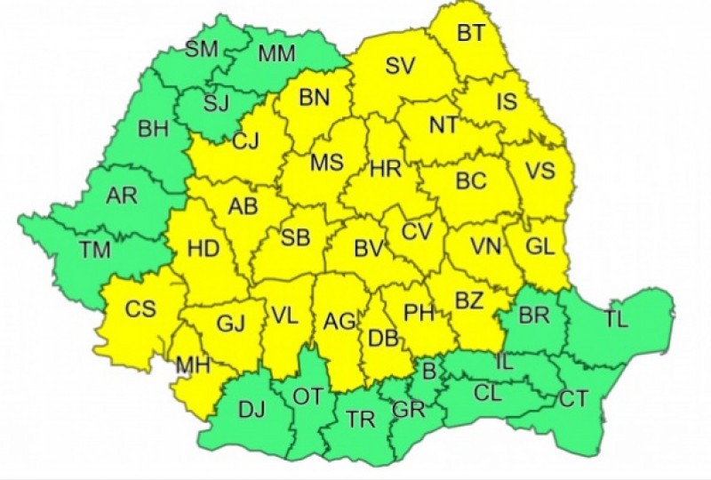 Ploi torențiale și vijelii în județul Sibiu - Anunțul făcut de ANM harta anm-ploi.jpg1
